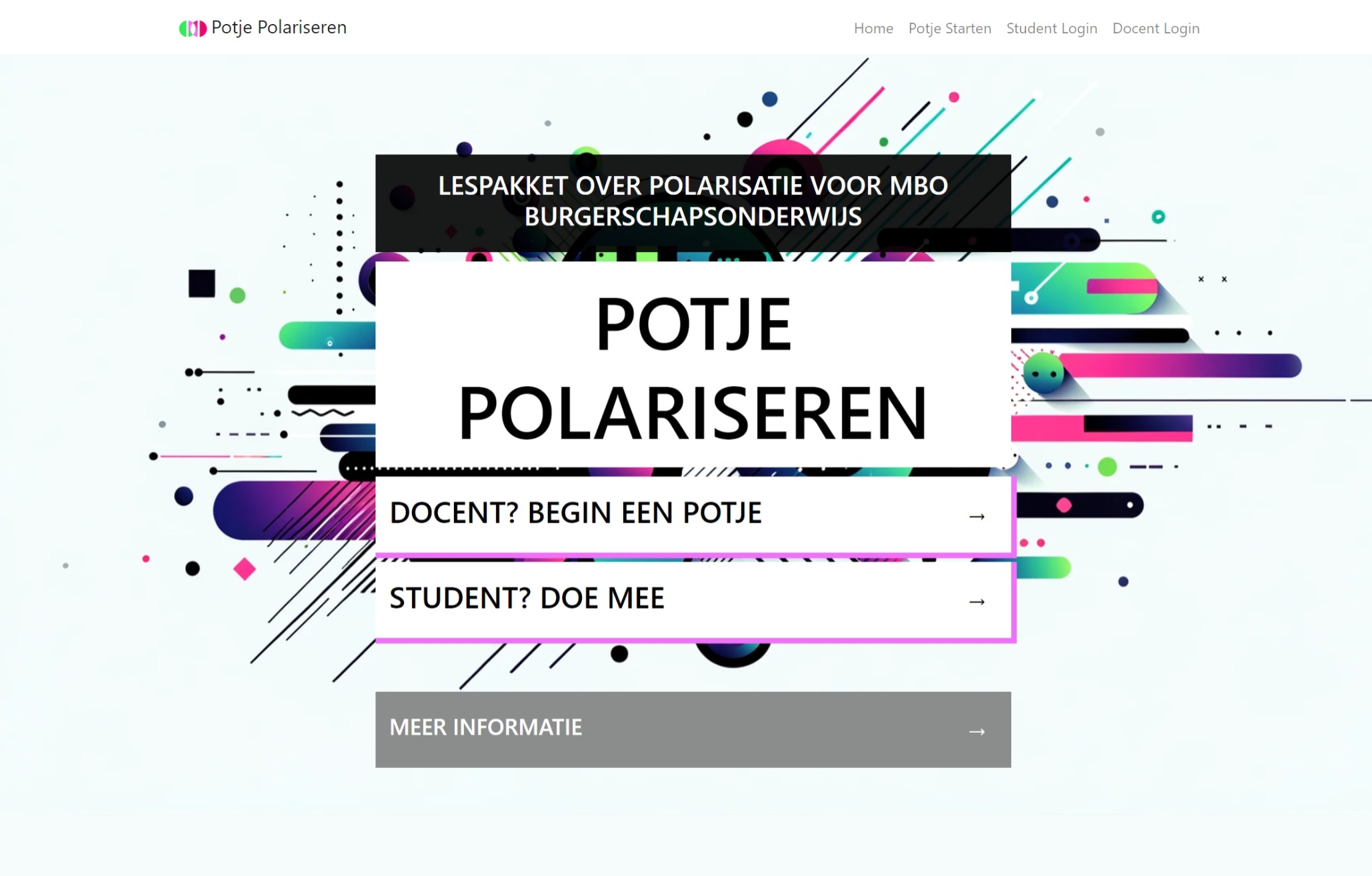 Potje Polariseren Home Screen